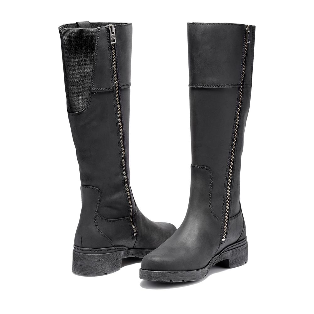 Botas Altas Feminino - Timberland Graceyn Impermeavel - UPSGV8015 - Pretas
